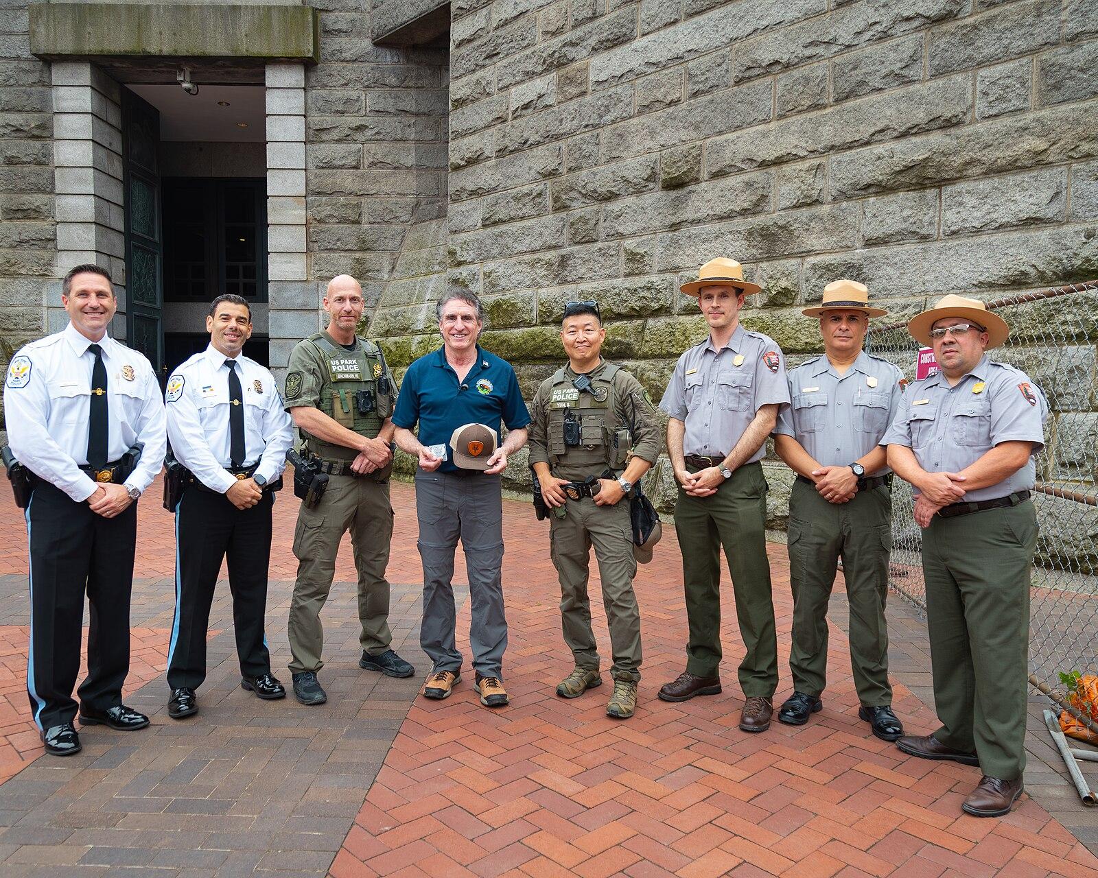 Doug Burgum meets with New York City United States Park Police on June 28, 2025 10